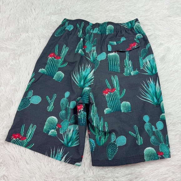First Wave boy's 14/16 cactus print board shorts swim trunks - Picture 2 of 8